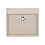Franke - Maris Topmount 25-in x 22-in Granite ADA Single Bowl Kitchen Sink in Champagne - Champagne