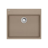 Franke - Maris Topmount 25-in x 22-in Granite ADA Single Bowl Kitchen Sink in Oyster - Oyster