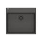 Franke - Maris Topmount 25-in x 22-in Granite ADA Single Bowl Kitchen Sink in Slate Grey