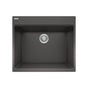 Franke - Maris Dual Mount 25-in x 22-in Granite Dual Mount Single Bowl Laundry Sink in Slate Grey