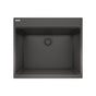 Franke - Maris Dual Mount 25-in x 22-in Granite Dual Mount Single Bowl Laundry Sink in Slate Grey