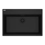 Franke - Maris Topmount 31-in x 20.88-in Granite Single Bowl Kitchen Sink in Matte Black - Matte Black