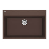 Franke - Maris Topmount 31-in x 20.88-in Granite Single Bowl Kitchen Sink in Mocha - Mocha