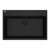 Franke - Maris Topmount 31-in x 20.88-in Granite Single Bowl Kitchen Sink in Onyx - Onyx