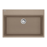 Franke - Maris Topmount 31-in x 20.88-in Granite Single Bowl Kitchen Sink in Oyster - Oyster