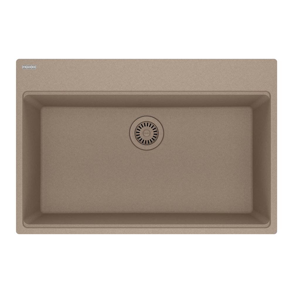 Franke - Maris Topmount 31-in x 20.88-in Granite Single Bowl Kitchen Sink in Oyster - Oyster