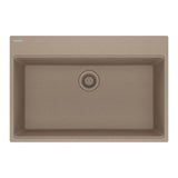 Franke - Maris Topmount 31-in x 20.88-in Granite Single Bowl Kitchen Sink in Oyster - Oyster