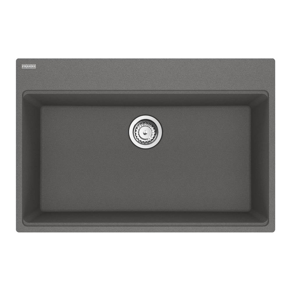 Franke - Maris Topmount 31-in x 20.88-in Granite Single Bowl Kitchen Sink in Stone Grey - Stone Grey