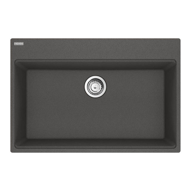 Franke - Maris Topmount 31-in x 20.88-in Granite Single Bowl Kitchen Sink in Slate Grey