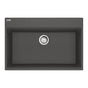 Franke - Maris Topmount 31-in x 20.88-in Granite Single Bowl Kitchen Sink in Slate Grey