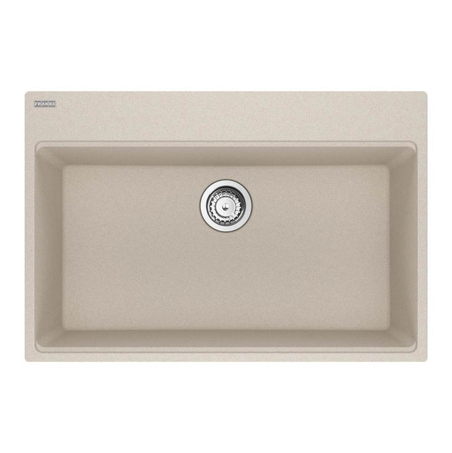 Franke - Maris Topmount 33-in x 22-in Granite Single Bowl Kitchen Sink in Champagne - Champagne