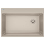 Franke - Maris Topmount 33-in x 22-in Granite Single Bowl Kitchen Sink in Champagne - Champagne