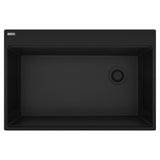 Franke - Maris Topmount 33-in x 22-in Granite Single Bowl Kitchen Sink in Matte Black - Matte Black