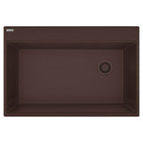 Franke - Maris Topmount 33-in x 22-in Granite Single Bowl Kitchen Sink in Mocha - Mocha
