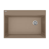 Franke - Maris Topmount 33-in x 22-in Granite Single Bowl Kitchen Sink in Oyster - Oyster