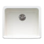 Franke - Manor House 19.5-in. x 16.0-in. White Apron Front Single Bowl Fireclay Kitchen Sink - MHK110-20WH - White