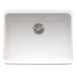 Franke - Manor House 23.62-in. x 19.88-in. White Apron Front Single Bowl Fireclay Kitchen Sink - MHK110-24WH - White