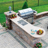 Outdoor 25.0-in. x 19.0-in. 18 Gauge T316 Stainless Steel Undermount Single Bowl Outdoor Sink - ODX110-2312-316