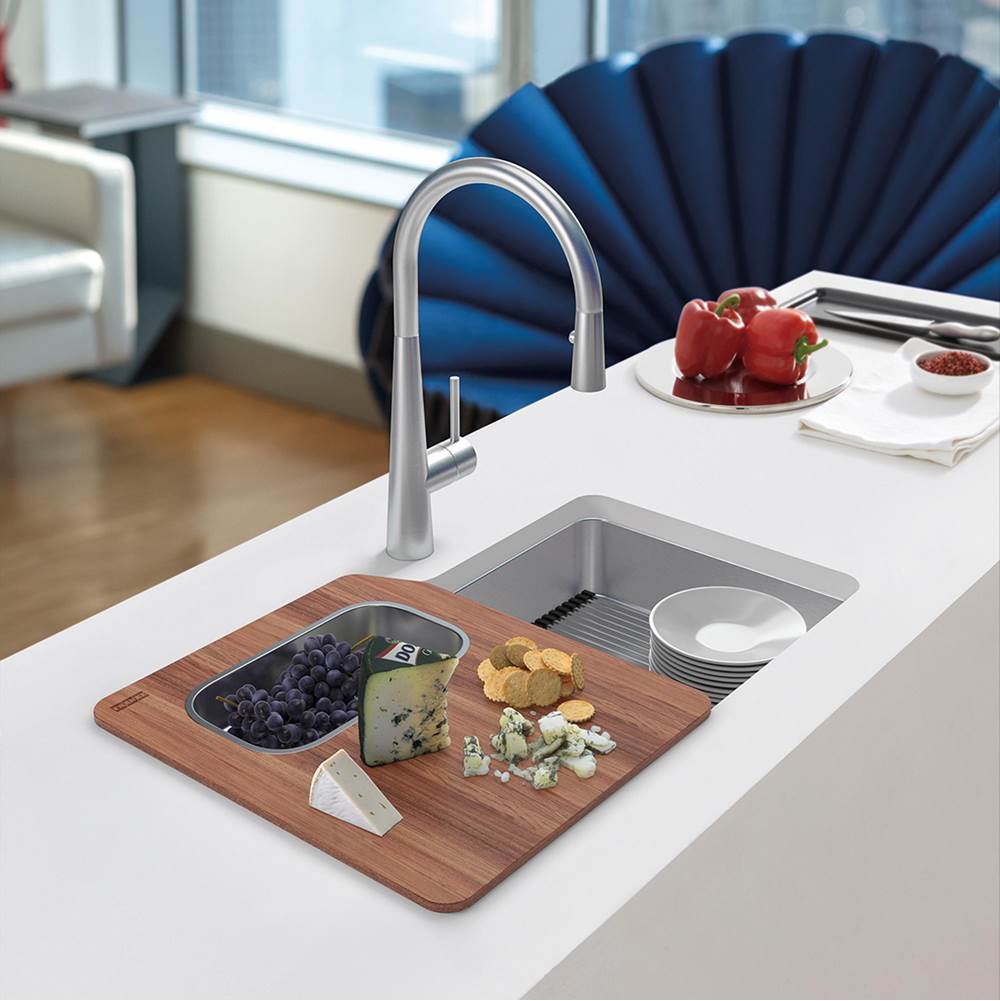 Orca 2.0 Workcenter 31-in. x 20-in. 18 Gauge Stainless Steel Undermount Single Bowl Kitchen Sink