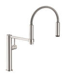 Pescara 18-inch Single Handle Semi-Pro Kitchen Faucet in Polished Chrome, PES-360-CHR
