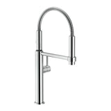 Franke - Pescara 18-inch Single Handle Semi-Pro Kitchen Faucet in Polished Chrome, PES-360-CHR