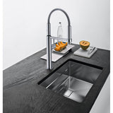 Pescara 18-inch Single Handle Semi-Pro Kitchen Faucet in Polished Chrome, PES-360-CHR