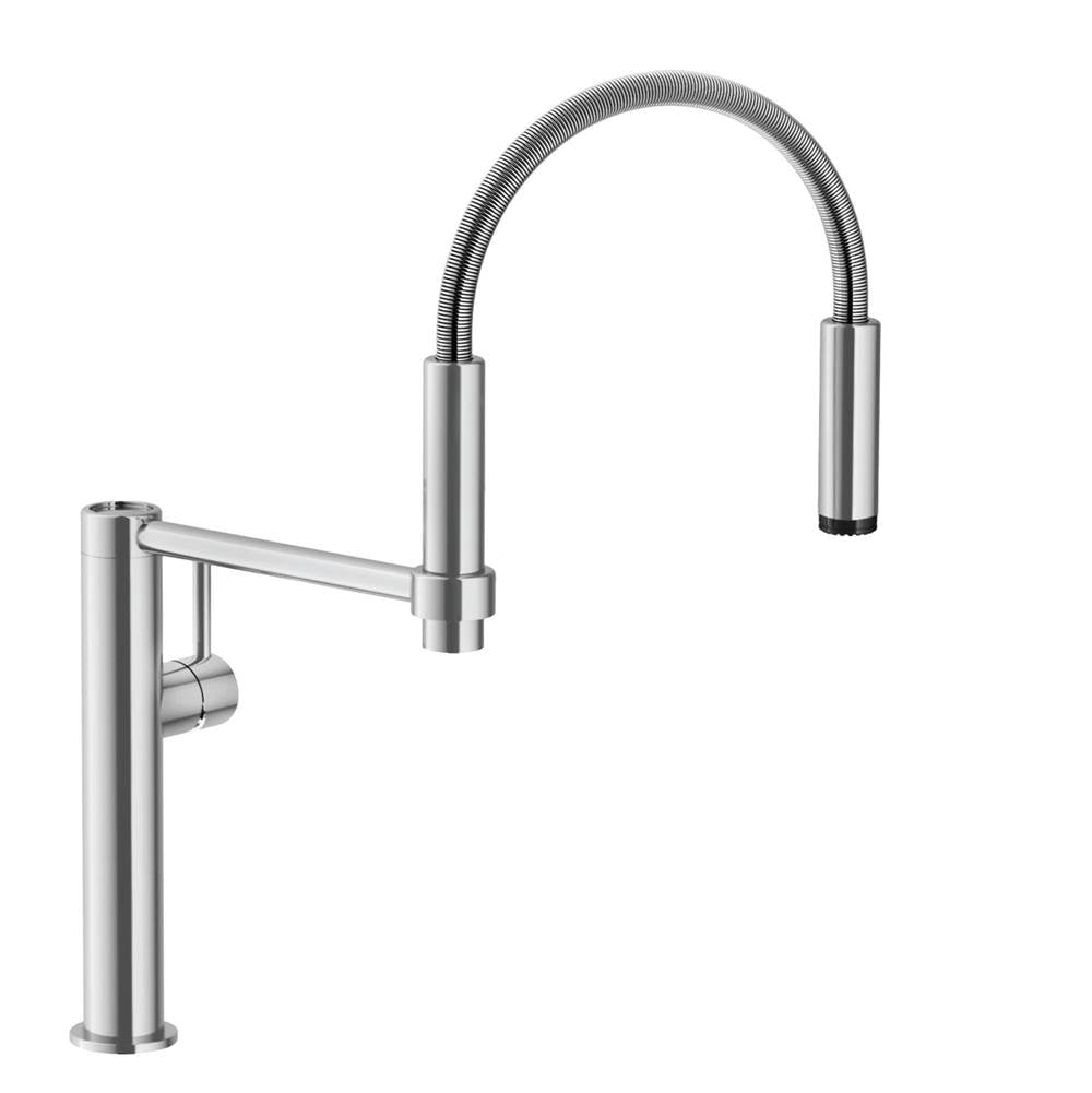 Pescara 18-inch Single Handle Semi-Pro Kitchen Faucet in Polished Chrome, PES-360-CHR