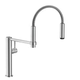 Pescara 18-inch Single Handle Semi-Pro Kitchen Faucet in Polished Chrome, PES-360-CHR