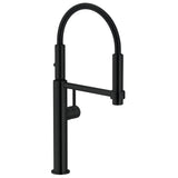 Franke - Pescara 18-inch Single Handle Semi-Pro Kitchen Faucet in Matte Black, PES-360-MBK