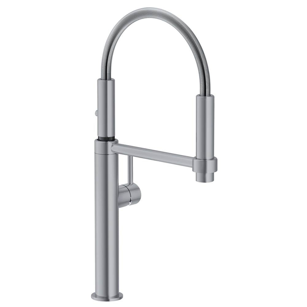 Franke - Pescara 18-inch Single Handle Semi-Pro Kitchen Faucet in Satin Nickel, PES-360-SNI