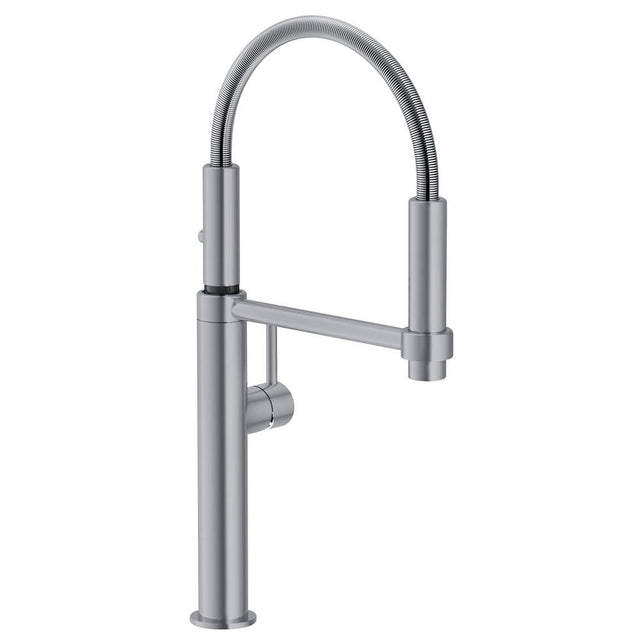 Franke - Pescara 18-inch Single Handle Semi-Pro Kitchen Faucet in Satin Nickel, PES-360-SNI