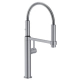 Pescara 18-inch Single Handle Semi-Pro Kitchen Faucet in Satin Nickel, PES-360-SNI