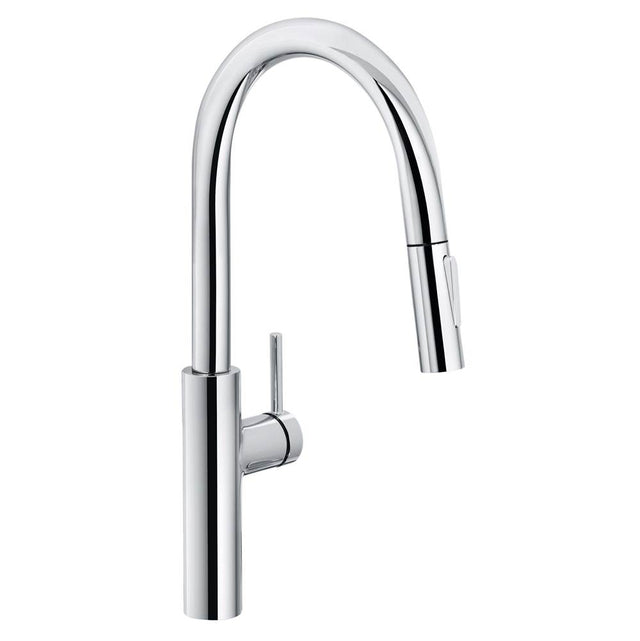 Franke - Pescara 17-inch Single Handle Pull-Down Kitchen Faucet in Polished Chrome, PES-PD-CHR