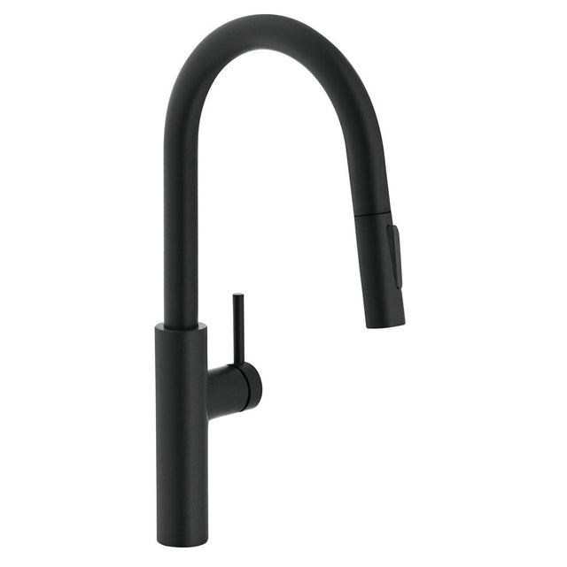 Franke - Pescara 17-inch Single Handle Pull-Down Kitchen Faucet in Matte Black, PES-PD-MBK