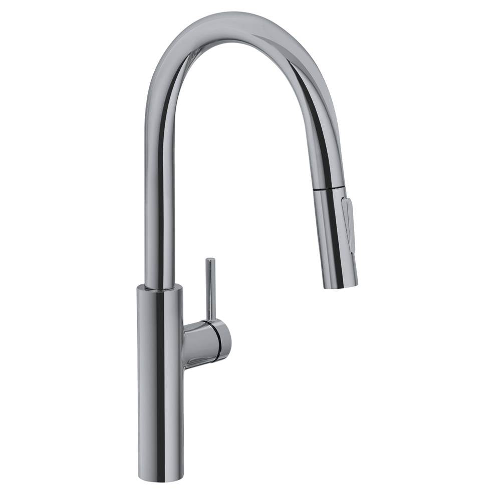Franke - Pescara 17-inch Single Handle Pull-Down Kitchen Faucet in Satin Nickel, PES-PD-SNI