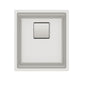 Franke - Peak  16.1-in. x 18.1-in. Granite Undermount Single Bowl Kitchen Sink in Polar White