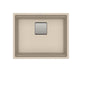 Franke - Peak 22.1-in. x 18.1-in. Granite Undermount Single Bowl Kitchen Sink in Champagne