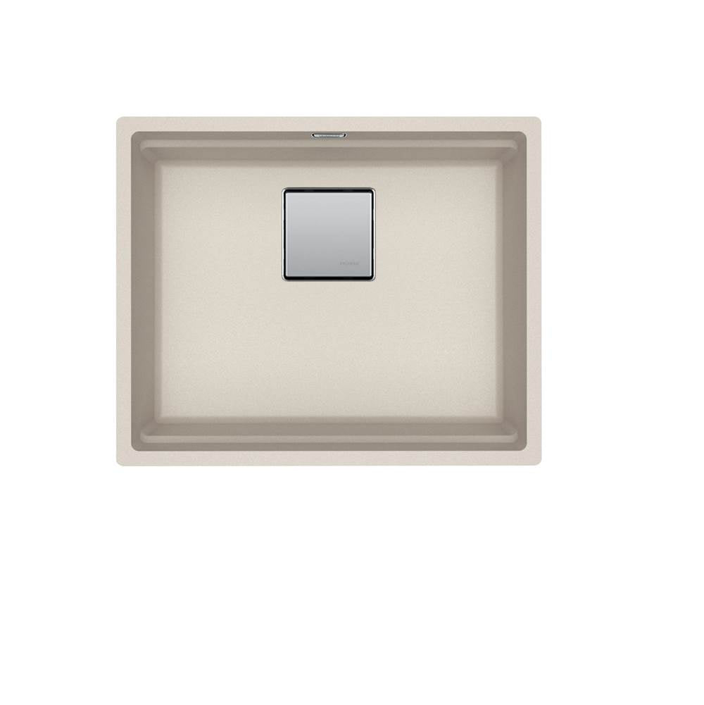 Peak 22.1-in. x 18.1-in. Granite Undermount Single Bowl Kitchen Sink in Champagne