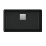 Peak 32.0-in. x 18.8-in. Granite Undermount Single Bowl Workcenter Kitchen Sink in Champagne