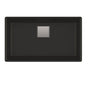 Franke - Peak 32.0-in. x 18.8-in. Granite Undermount Single Bowl Kitchen Sink in Matte Black