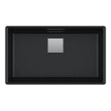 Peak 32.0-in. x 18.8-in. Granite Undermount Single Bowl Workcenter Kitchen Sink in Champagne