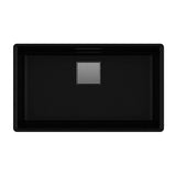 Peak 32.0-in. x 18.8-in. Granite Undermount Single Bowl Workcenter Kitchen Sink in Champagne