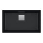 Franke - Peak 32.0-in. x 18.8-in. Granite Undermount Single Bowl Kitchen Sink in Onyx - Onyx