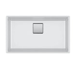 Peak 32.0-in. x 18.8-in. Granite Undermount Single Bowl Workcenter Kitchen Sink in Champagne