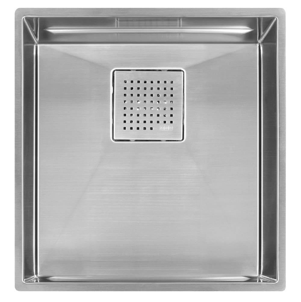 Franke - Peak 17-in. x 18-in. 16 Gauge Stainless Steel Undermount Single Bowl Kitchen Sink - PKX11016 - Stainless Steel