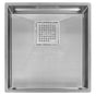 Franke - Peak 17-in. x 18-in. 16 Gauge Stainless Steel Undermount Single Bowl Kitchen Sink - PKX11016 - Stainless Steel