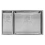 Franke - Peak 31-in. x 18-in. 16 Gauge Stainless Steel Undermount Double Bowl Kitchen Sink - PKX160LH - Stainless Steel