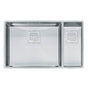 Franke - Peak 31-in. x 18-in. 16 Gauge Stainless Steel Undermount Double Bowl Kitchen Sink - PKX160 - Stainless Steel