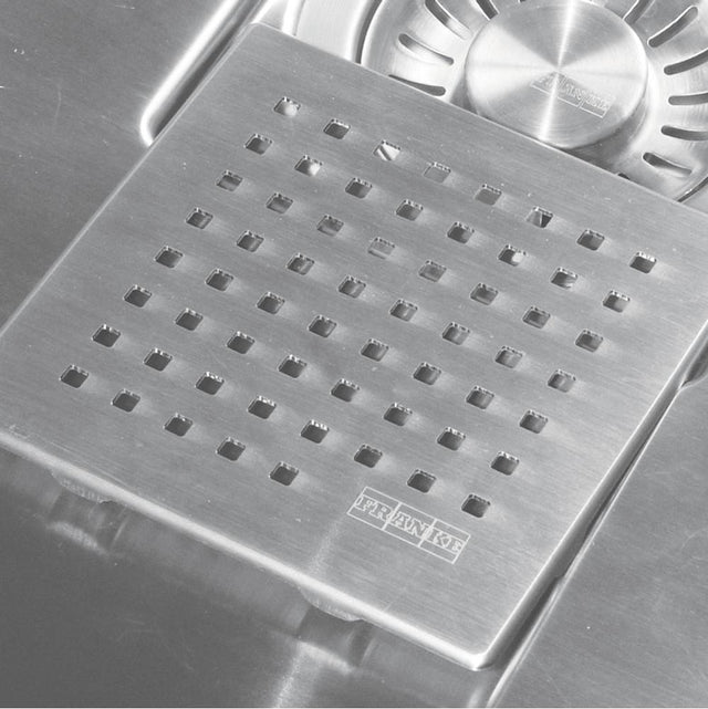 Franke - Square Stainless Steel Replacement Drain Cover - Stainless Steel