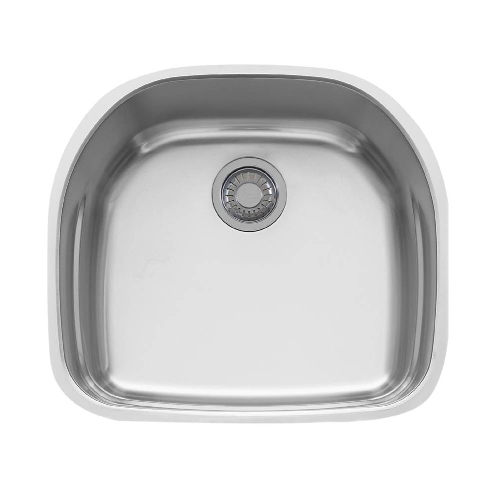 Franke - Prestige 22.25-in. x 20-in. 18 Gauge Stainless Steel Undermount Single Bowl Kitchen Sink - PRX11021 - Stainless Steel